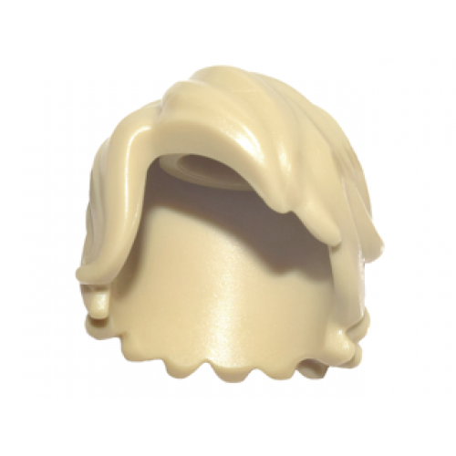 Minifigure, Hair Mid-Length Tousled with Side Part
