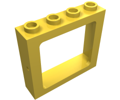 Window 1 x 4 x 3 Train - Hollow Studs