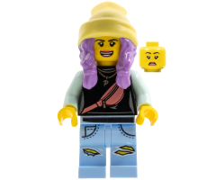 Parker L. Jackson - Black Top with Beanie (Open Mouth Smile / Scared)