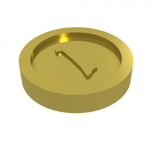 Minifigure, Utensil Coin Type 3 with 1 Mark