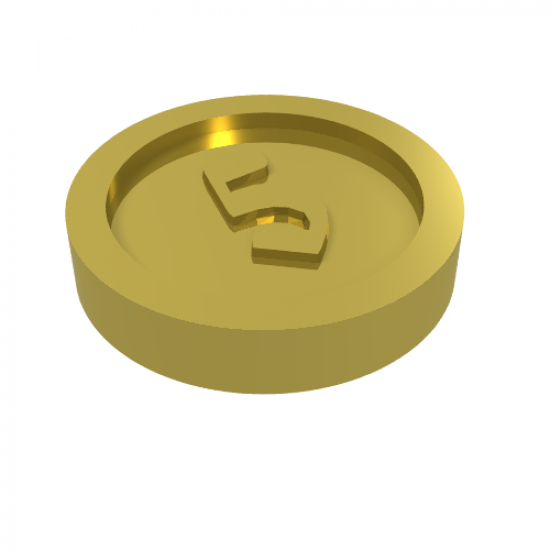 Minifigure, Utensil Coin Type 3 with 5 Mark