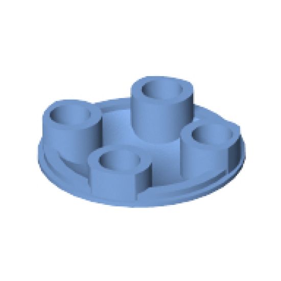 Plate, Round 2 x 2 with Rounded Bottom (Boat Stud)