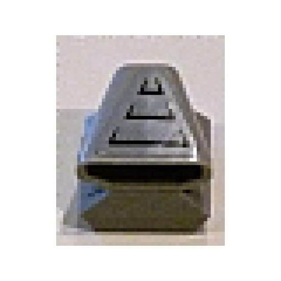 Vehicle Air Scoop Engine Top 2 x 2 with Air Intake Pattern (Sticker) - Set 8140