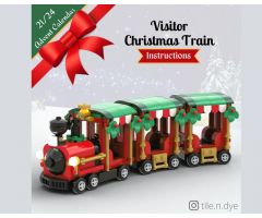 Visitor Christmas Train - LEGO CHRISTMAS MOC FREE INSTRUCTIONS