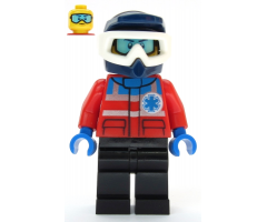 Ski Patrol Member - Male, Dark Blue Helmet