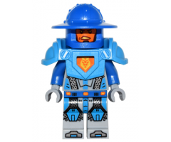 Nexo Knight Soldier - Dark Azure Armor, Blue Helmet with Broad Brim