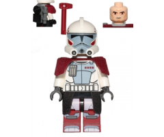Clone ARC Trooper, Rancor Battalion (Phase 1) - Dark Red Cloth Pauldron, Black Cloth Kama, Large Eyes