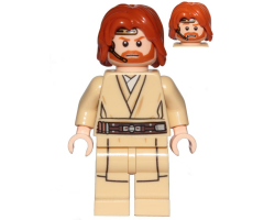 Obi-Wan Kenobi (Mid-Length Tousled with Center Part Hair and Headset)