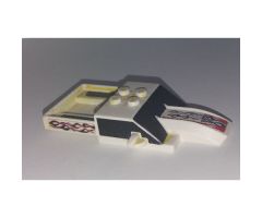 Vehicle Top Fast Food Racer 4 x 10 with Pickup Bed and Black Windshield and Side Windows