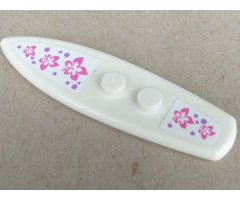 Minifigure, Utensil Surfboard Standard with Flower Pattern (Stickers) - Set 41315
