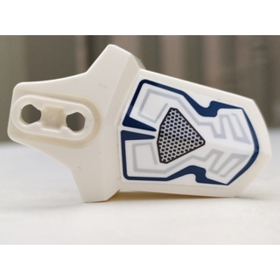 Hero Factory Shoulder Armor with Dark Blue and Silver Lines Pattern (Sticker) - Set 70788