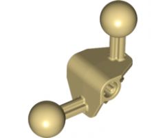 Bionicle Ball Joint 4 x 4 x 2 90 Degree with 2 Ball Joint and Axle Hole
