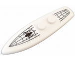 Minifigure, Utensil Surfboard Standard with Black Spider and Spider Web Pattern (Stickers) - Set 76059