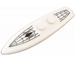 Minifigure, Utensil Surfboard Standard with Black Spider and Spider Web Pattern (Stickers) - Set 76059