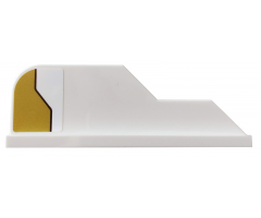 Tail 8 x 1 with Stepped Fin with Gold Decoration Pattern Model Right Side (Sticker) - Set 75970