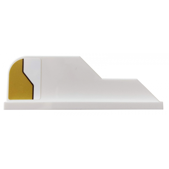 Tail 8 x 1 with Stepped Fin with Gold Decoration Pattern Model Right Side (Sticker) - Set 75970