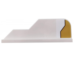 Tail 8 x 1 with Stepped Fin with Gold Decoration Pattern Model Left Side (Sticker) - Set 75970