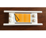 Minifigure, Utensil Stretcher without Bottom Hinges with Orange Blanket Pattern (Sticker) - Set 41318