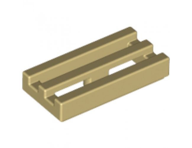 Tile, Modified 1 x 2 Grille with Bottom Groove / Lip