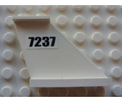 Tail 4 x 1 x 3 with Black '7237' Pattern on Both Sides (Stickers) - Set 7237