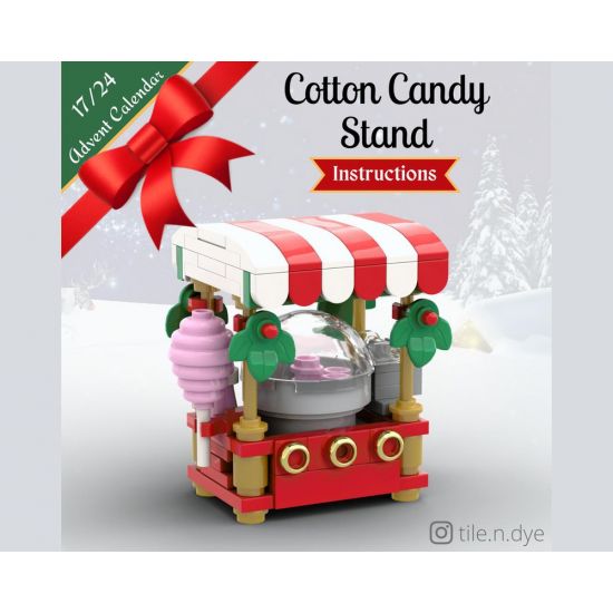 Cotton Candy Stand - LEGO CHRISTMAS MOC FREE INSTRUCTIONS