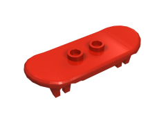 Minifigure, Utensil Skateboard with Trolley Wheel Holders