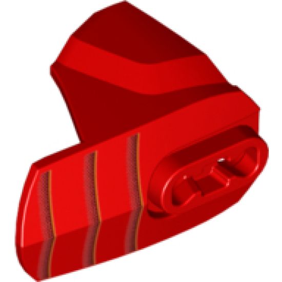 Hero Factory Armor with Ball Joint Socket - Size 4 with Three Stripes Pattern