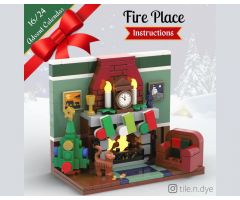 Fire Place - LEGO CHRISTMAS MOC FREE INSTRUCTIONS