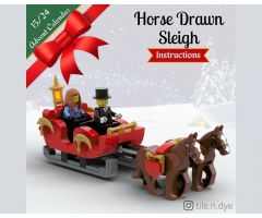 Horse drawn Sleigh - LEGO CHRISTMAS MOC FREE INSTRUCTIONS