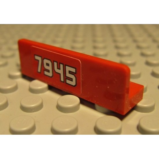 Panel 1 x 4 x 1 with '7945' on Right Side Pattern (Sticker) - Set 7945