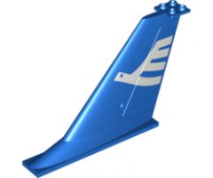 Tail 14 x 2 x 8 with White Airline Bird Pattern