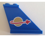 Tail 4 x 1 x 3 with Classic Space Logo Pattern on Right Side (Sticker) - Set 70816