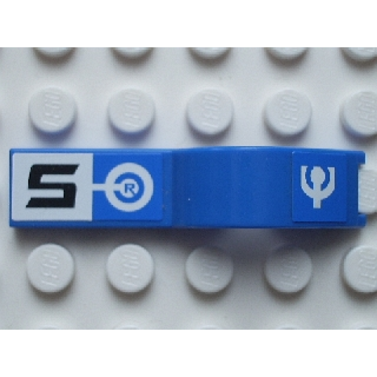 Vehicle, Mudguard 1 x 4 1/2 with '5 R' Pattern Right (Stickers) - Sets 6111 / 8662