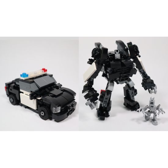 Barricade (Transformers 2007 movie) version 3 and Frenzy