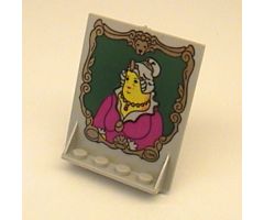 Door 2 x 5 x 5 Swivel, Bracket Base with HP Portrait of Fat Lady Pattern