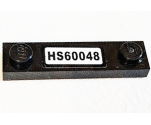 Plate, Modified 1 x 4 with 2 Studs without Groove with 'HS60048' License Plate Pattern (Sticker) - Set 60048