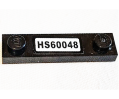 Plate, Modified 1 x 4 with 2 Studs without Groove with 'HS60048' License Plate Pattern (Sticker) - Set 60048