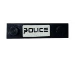 Plate, Modified 1 x 4 with 2 Studs without Groove with Ninjago 'POLICE' Pattern (Sticker) - Set 70607