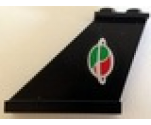 Tail 4 x 1 x 3 with Octan-Space Logo Pattern on Left (Model Right Side) (Sticker) - Set 70816