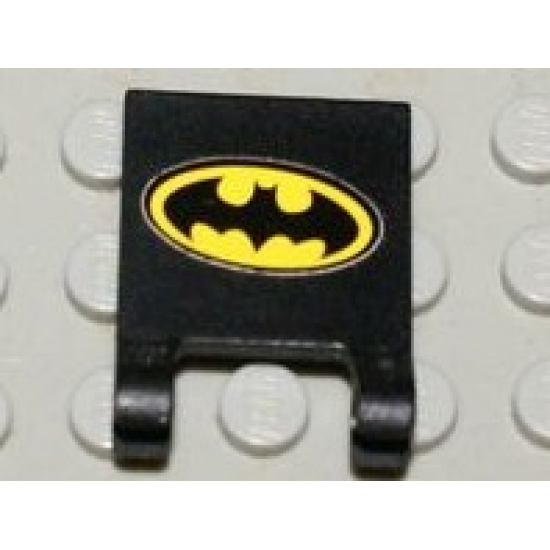 Flag 2 x 2 Square with Batman Logo Pattern (Sticker) - Set 7783