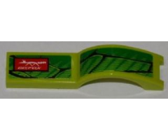 Vehicle, Mudguard 1 x 4 1/2 with Scales and 'GO/FOX' Pattern Model Left Side (Stickers) - Set 8231