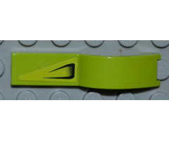 Vehicle, Mudguard 1 x 4 1/2 with Air Vent on Lime Background Pattern Model Left Side (Sticker) - Set 8186