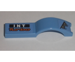 Vehicle, Mudguard 1 x 4 1/2 with Headlights and 'INT Turbo' Pattern Model Right (Stickers) - Set 8193