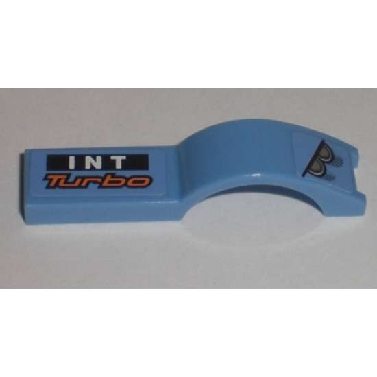 Vehicle, Mudguard 1 x 4 1/2 with Headlights and 'INT Turbo' Pattern Model Right (Stickers) - Set 8193