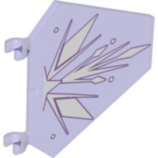 Flag 5 x 6 Hexagonal with White Ice Crystal Pattern