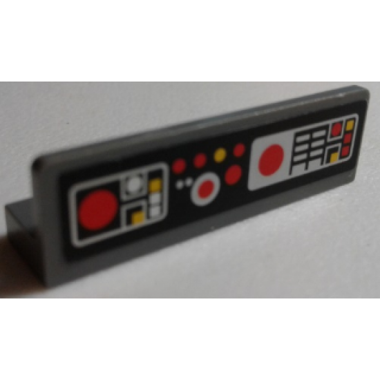 Panel 1 x 4 x 1 with SW Control Panel and Buttons Pattern 1 (Sticker) - Set 7879