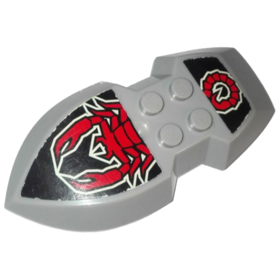 Large Figure Part Nestle Promo Figure Vladek Shield with Scorpion Pattern (Stickers) - Set 4943