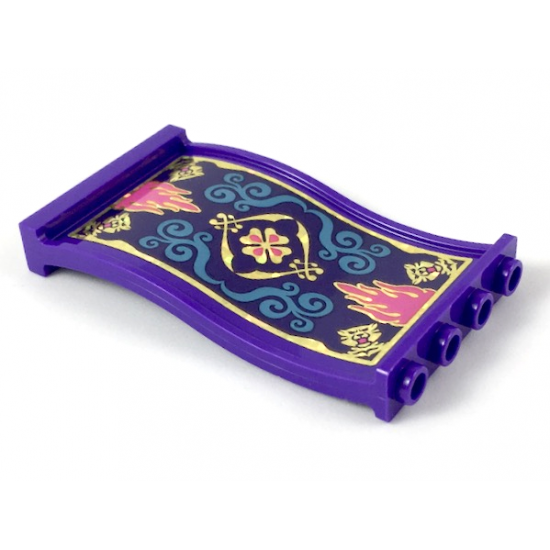 Panel 1 x 4 x 6 Wavy with Magic Carpet Pattern (Sticker) - Set 41161