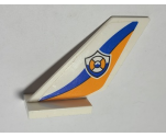 Tail Shuttle with Coast Guard Logo Blue and Orange Curves Pattern on Both Sides (Stickers) - Set 60167