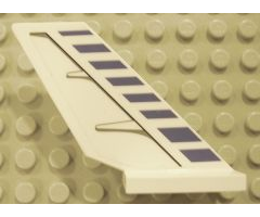 Tail Shuttle with Blue Stripes and Black Contour Pattern on Right Side (Sticker) - Set 7700